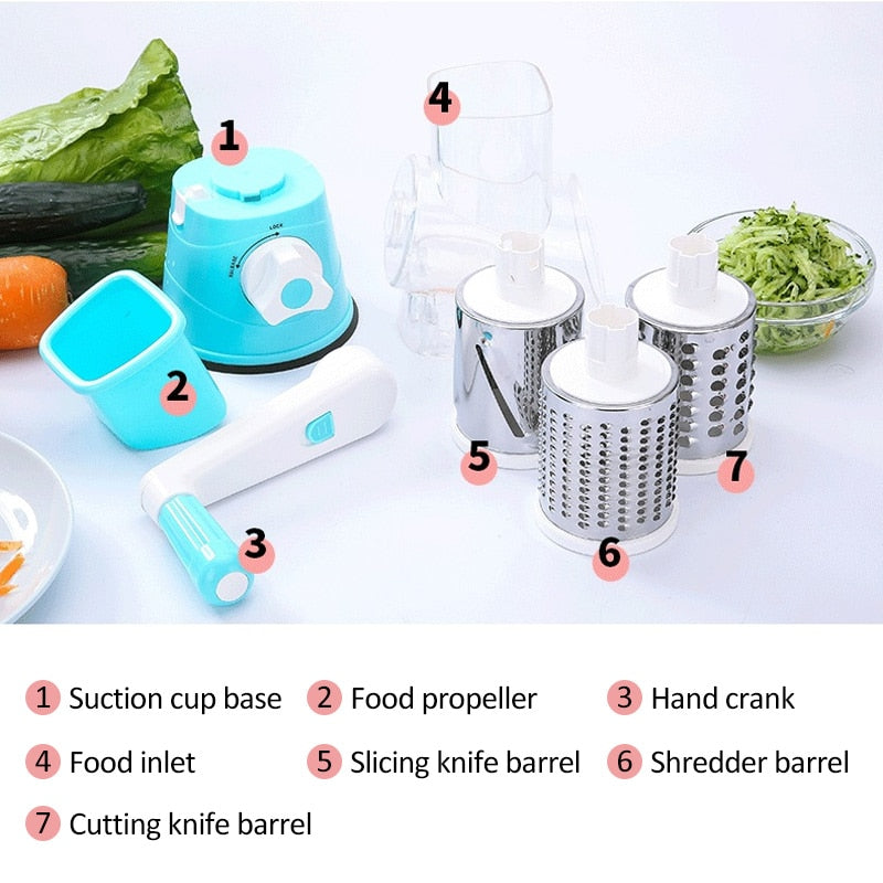 3 Styles Multifunction Kitchen Slicer Potato Carrot Grater  Cutter Chopper Shredders Home Gadgets Accessories