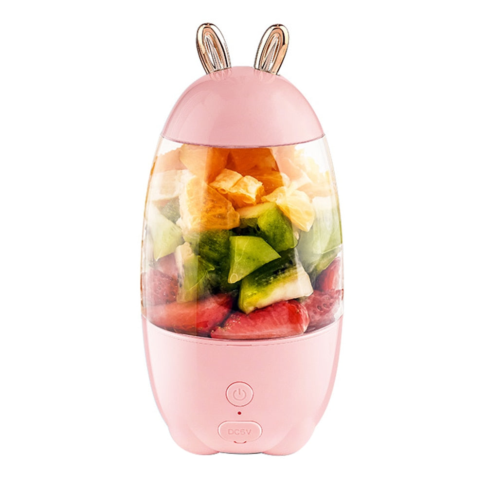 330mL Fruit Cup Machine Kitchen Mixer Maker Small Juicer Electric USB Blender Blender Machine Sports Bottle Juicing Cup