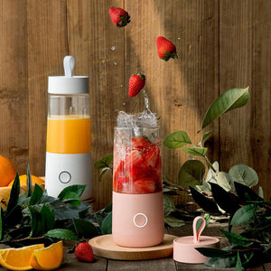 350ml Portable Electric Fruit Juicer USB Rechargeable Smoothie Blender Machine Mini Fruit Juicing Mixer Cup Bottle Kitchen Tool