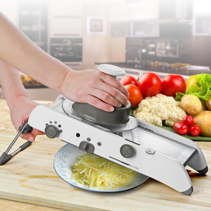 Manual Mandolin Slicer Professional  Grater With 304 Stainless Steel Adjustable Blades  Kitchen Tool