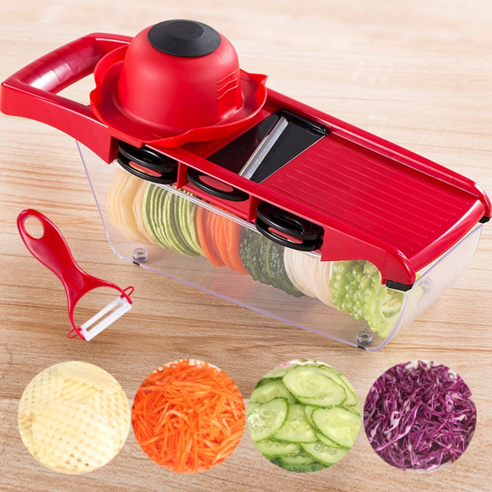 Multi-function  slicer with  cutter manual kitchen accessories tool potato peeler carrot grinder cheese grater