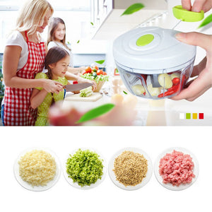 Multifunction Hand Pull Food Chopper  Fruit Slicer Meat Grinder Nuts Onions Chopper  Mincer Blender Mixer Kitchen Tools