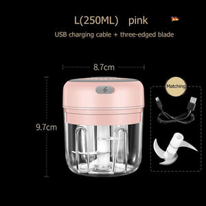 New Electric Mini Garlic Masher  Grinder Wireless Portable Electric Crusher Electric food Garlic Machine kitchen Tools