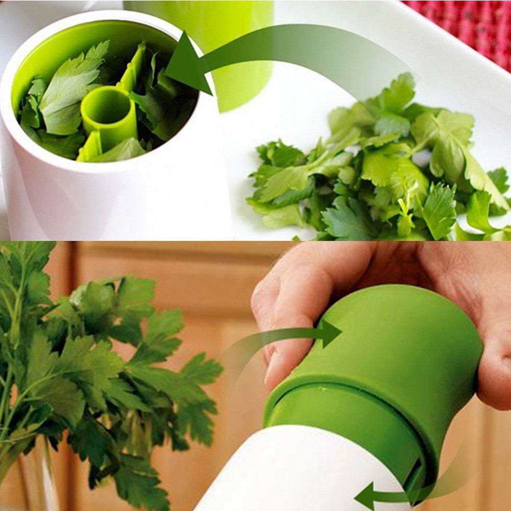 New Herb Grinder Spice Mill Parsley Shredder Chopper Fruit  Cutter Kitchen Gadgets Cooking Tools