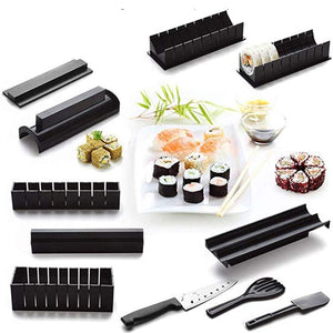 One Set DIY Sushi Making Kit Roll Sushi Maker Rice Roll Mold Kitchen Sushi Tools Japanese Sushi Cooking Tools Kitchen Tools