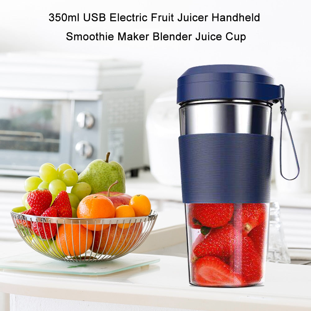 Portable Electric Juicer Small Fruit Cup Food-Blender mini Food Processor 350ml Blender Electric Kitchen Mixer Juicer Fruit Cup