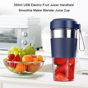 Portable Electric Juicer Small Fruit Cup Food-Blender mini Food Processor 350ml Blender Electric Kitchen Mixer Juicer Fruit Cup