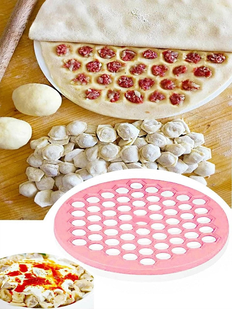 Ravioli Maker Making Pastry Dough Press Manti Mould Pelmeni Pasta Mantı Mold Dumpling Kitchen Tools Cuisine DIY Wrapper 200 Hole